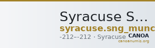 Syracuse SNG Munich 1431 — CANOA