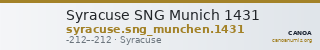 Syracuse SNG Munich 1431 — CANOA
