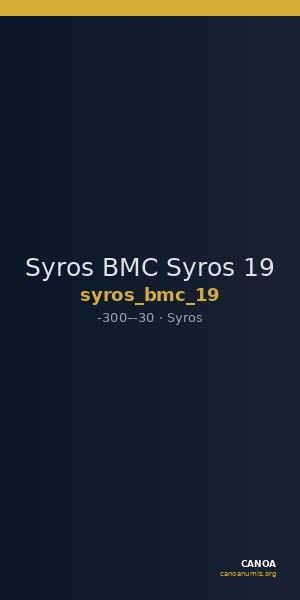Syros BMC Syros 19 — CANOA