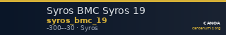 Syros BMC Syros 19 — CANOA
