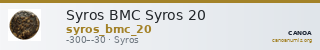 Syros BMC Syros 20 — CANOA