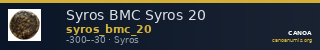 Syros BMC Syros 20 — CANOA