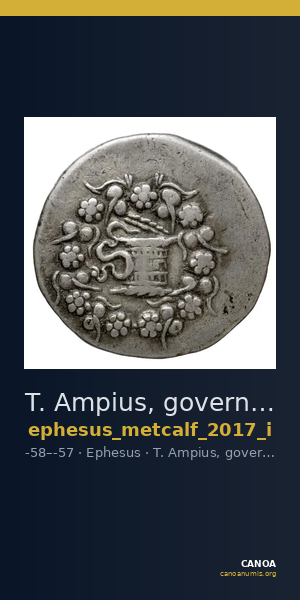 T. Ampius, governor of Asia Ephesus Metcalf 2017 I — CANOA