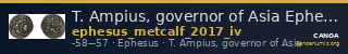 T. Ampius, governor of Asia Ephesus Metcalf 2017 IV — CANOA