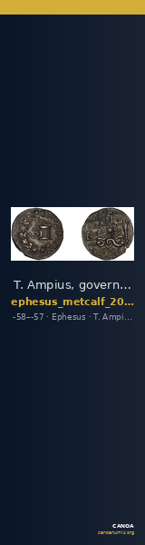 T. Ampius, governor of Asia Ephesus Metcalf 2017 V — CANOA