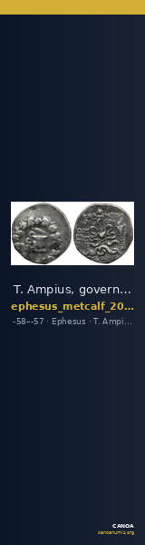 T. Ampius, governor of Asia Ephesus Metcalf 2017 VII — CANOA
