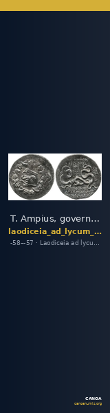 T. Ampius, governor of Asia Laodiceia ad Lycum Metcalf 2017 III — CANOA
