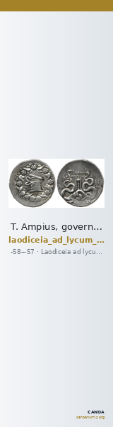 T. Ampius, governor of Asia Laodiceia ad Lycum Metcalf 2017 IV — CANOA
