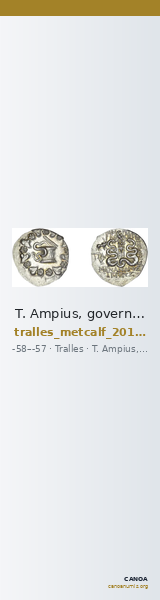 T. Ampius, governor of Asia Tralles Metcalf 2017 I — CANOA