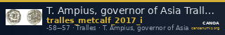 T. Ampius, governor of Asia Tralles Metcalf 2017 I — CANOA