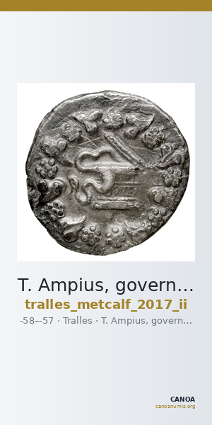 T. Ampius, governor of Asia Tralles Metcalf 2017 II — CANOA
