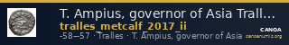 T. Ampius, governor of Asia Tralles Metcalf 2017 II — CANOA