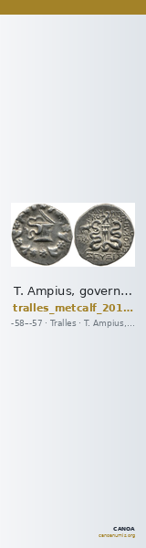 T. Ampius, governor of Asia Tralles Metcalf 2017 III — CANOA