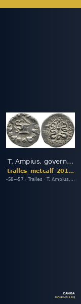 T. Ampius, governor of Asia Tralles Metcalf 2017 III — CANOA