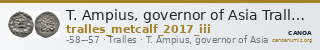 T. Ampius, governor of Asia Tralles Metcalf 2017 III — CANOA