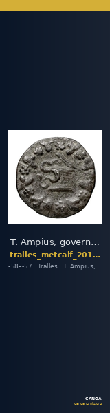 T. Ampius, governor of Asia Tralles Metcalf 2017 IV — CANOA