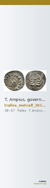 T. Ampius, governor of Asia Tralles Metcalf 2017 V — CANOA