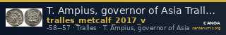 T. Ampius, governor of Asia Tralles Metcalf 2017 V — CANOA