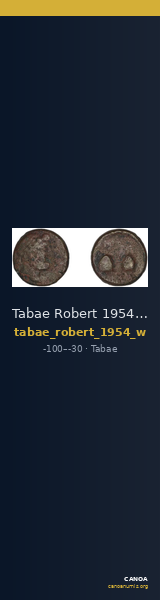 Tabae Robert 1954 W — CANOA