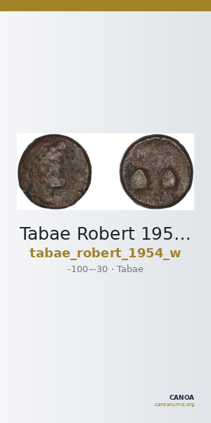 Tabae Robert 1954 W — CANOA