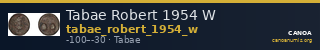Tabae Robert 1954 W — CANOA