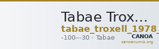 Tabae Troxell 1978 no. 27 — CANOA