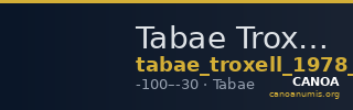 Tabae Troxell 1978 no. 27 — CANOA