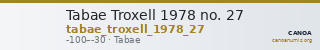 Tabae Troxell 1978 no. 27 — CANOA