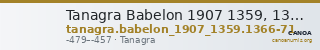 Tanagra Babelon 1907 1359, 1366-1371 — CANOA