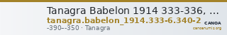 Tanagra Babelon 1914 333-336, 340-342 — CANOA