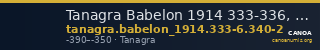 Tanagra Babelon 1914 333-336, 340-342 — CANOA