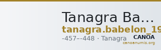 Tanagra Babelon 1914 338 — CANOA