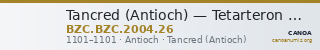 Tancred (Antioch) — Tetarteron Noummion (Antioch, 1101) — CANOA