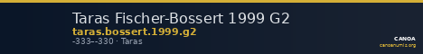 Taras Fischer-Bossert 1999 G2 — CANOA
