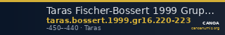 Taras Fischer-Bossert 1999 Gruppe 16.220-3 — CANOA
