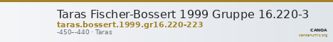Taras Fischer-Bossert 1999 Gruppe 16.220-3 — CANOA