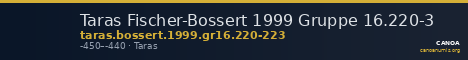 Taras Fischer-Bossert 1999 Gruppe 16.220-3 — CANOA