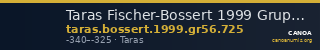 Taras Fischer-Bossert 1999 Gruppe 56.725 — CANOA