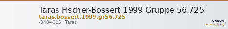 Taras Fischer-Bossert 1999 Gruppe 56.725 — CANOA