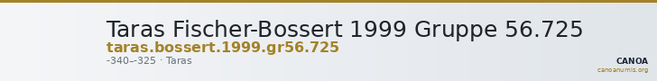 Taras Fischer-Bossert 1999 Gruppe 56.725 — CANOA