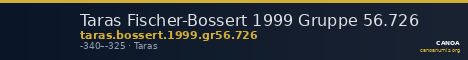 Taras Fischer-Bossert 1999 Gruppe 56.726 — CANOA