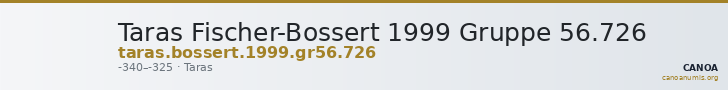 Taras Fischer-Bossert 1999 Gruppe 56.726 — CANOA