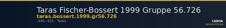 Taras Fischer-Bossert 1999 Gruppe 56.726 — CANOA