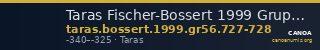 Taras Fischer-Bossert 1999 Gruppe 56.727-8 — CANOA