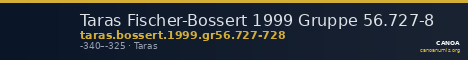 Taras Fischer-Bossert 1999 Gruppe 56.727-8 — CANOA