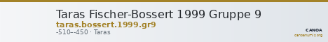Taras Fischer-Bossert 1999 Gruppe 9 — CANOA