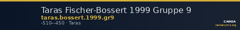 Taras Fischer-Bossert 1999 Gruppe 9 — CANOA