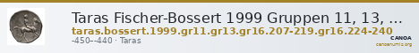 Taras Fischer-Bossert 1999 Gruppen 11, 13, 16.207-19, 16.224-40 — CANOA