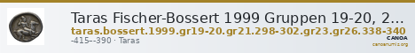 Taras Fischer-Bossert 1999 Gruppen 19-20, 21.298-302, 23, 26.338-40 — CANOA