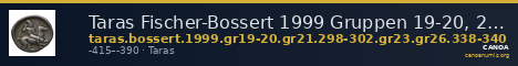 Taras Fischer-Bossert 1999 Gruppen 19-20, 21.298-302, 23, 26.338-40 — CANOA